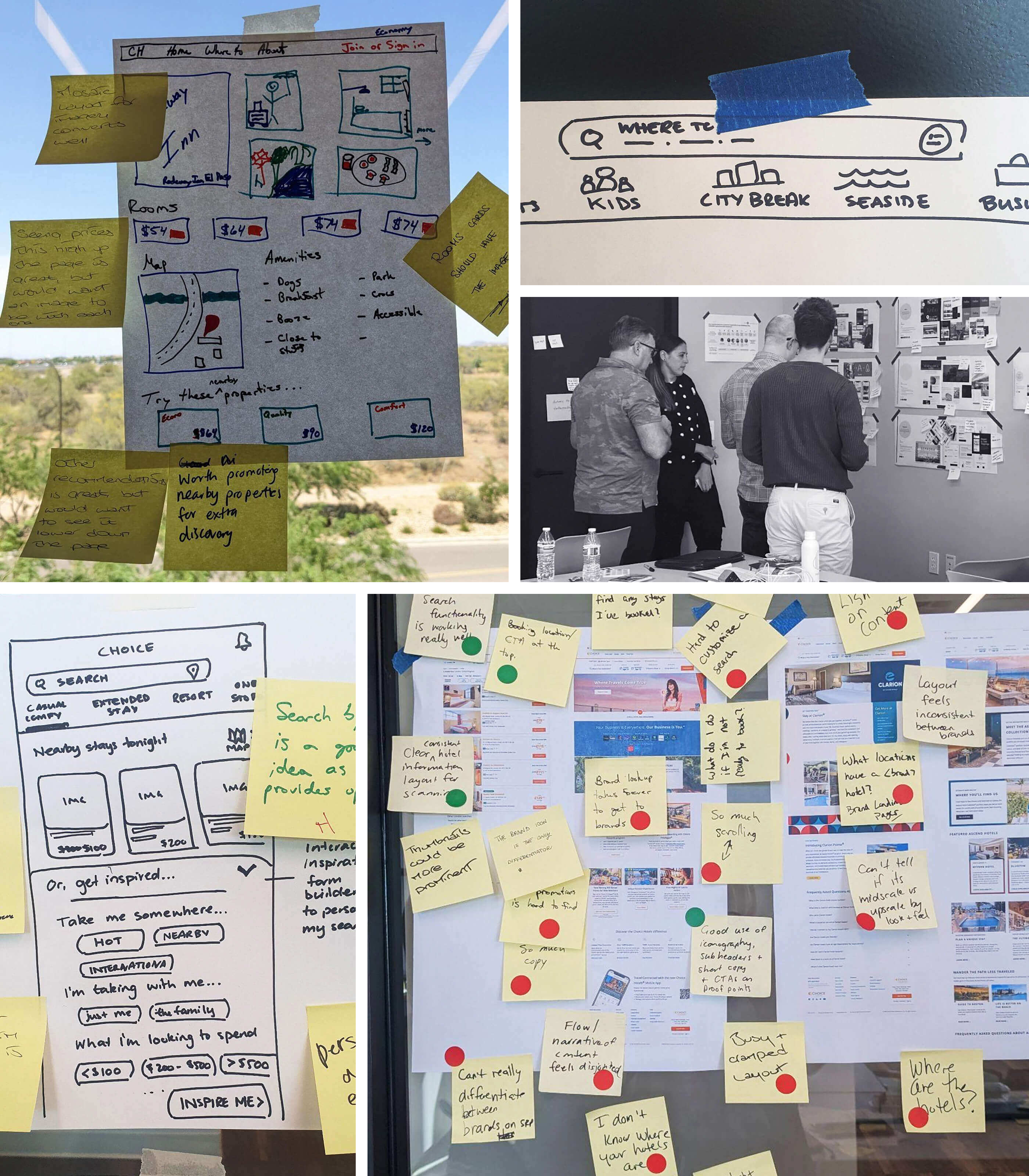 Photos of the Hi Mum immersive workshop at Choice Hotels' HQ in Phoenix, Arizona