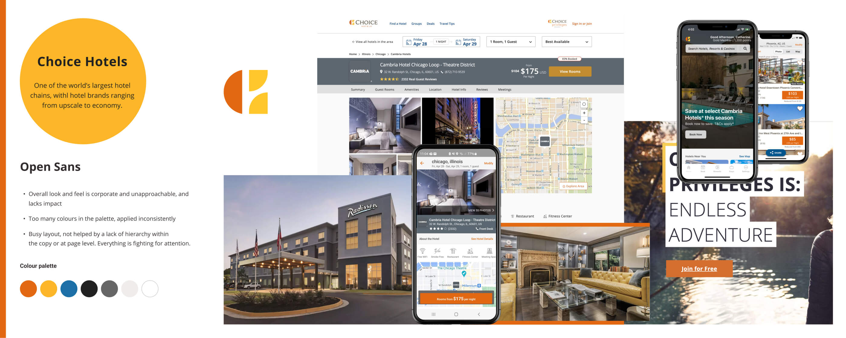 Brand look and feel analysis of Choice Hotels